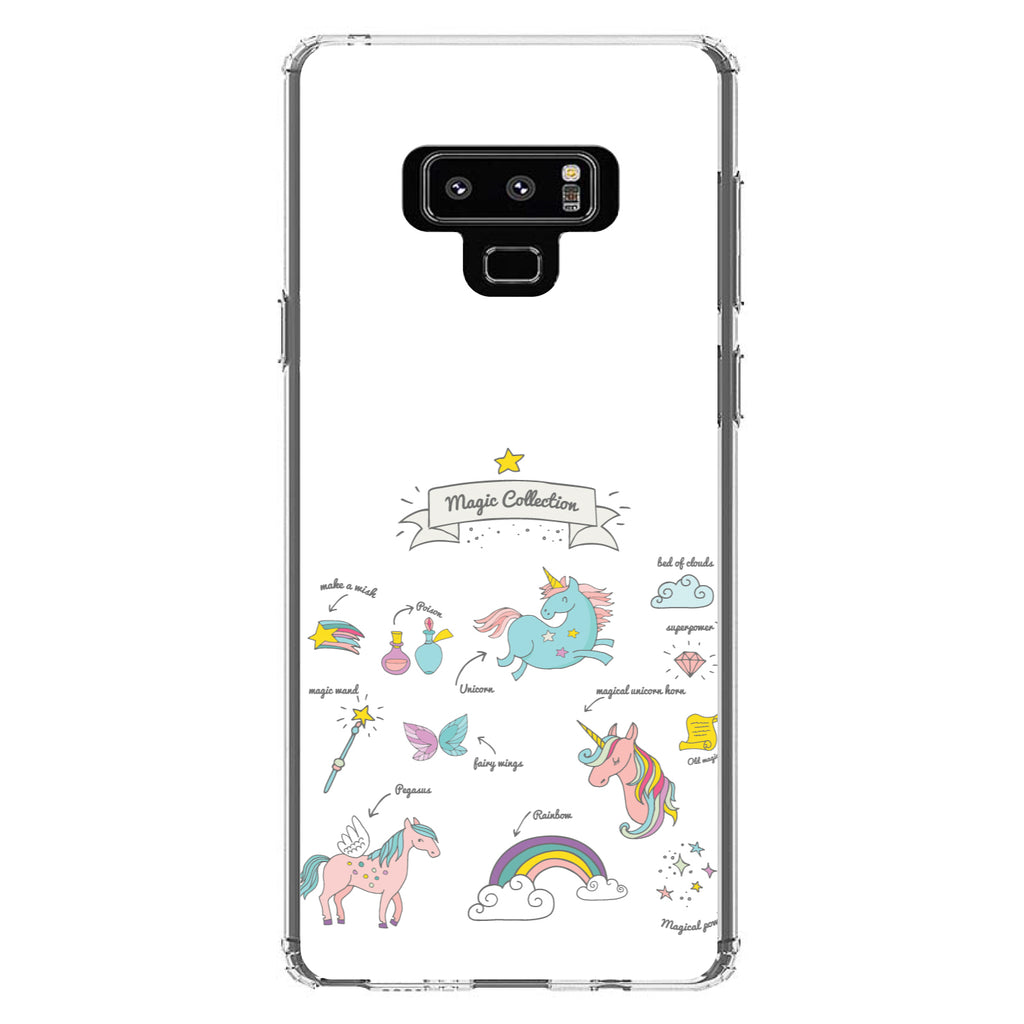 Magic Collection White, Unicorn, Rainbow Clear Shockproof iPhone Case, view 11