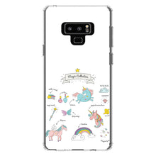 DistinctInk® Clear Shockproof Hybrid Case for Apple iPhone / Samsung Galaxy / Google Pixel - Magic Collection White - Unicorn, Rainbow