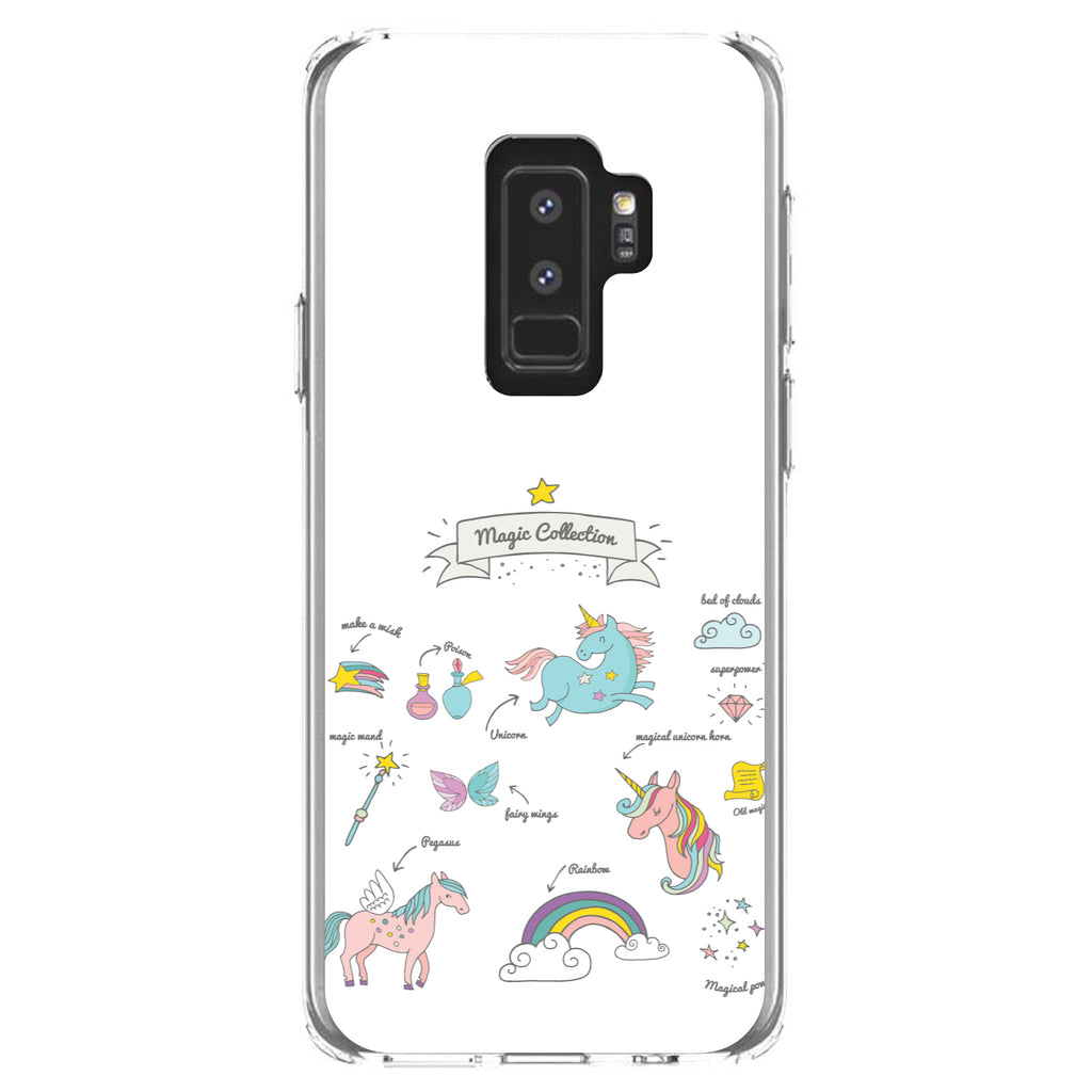Magic Collection White, Unicorn, Rainbow Clear Shockproof iPhone Case, view 20