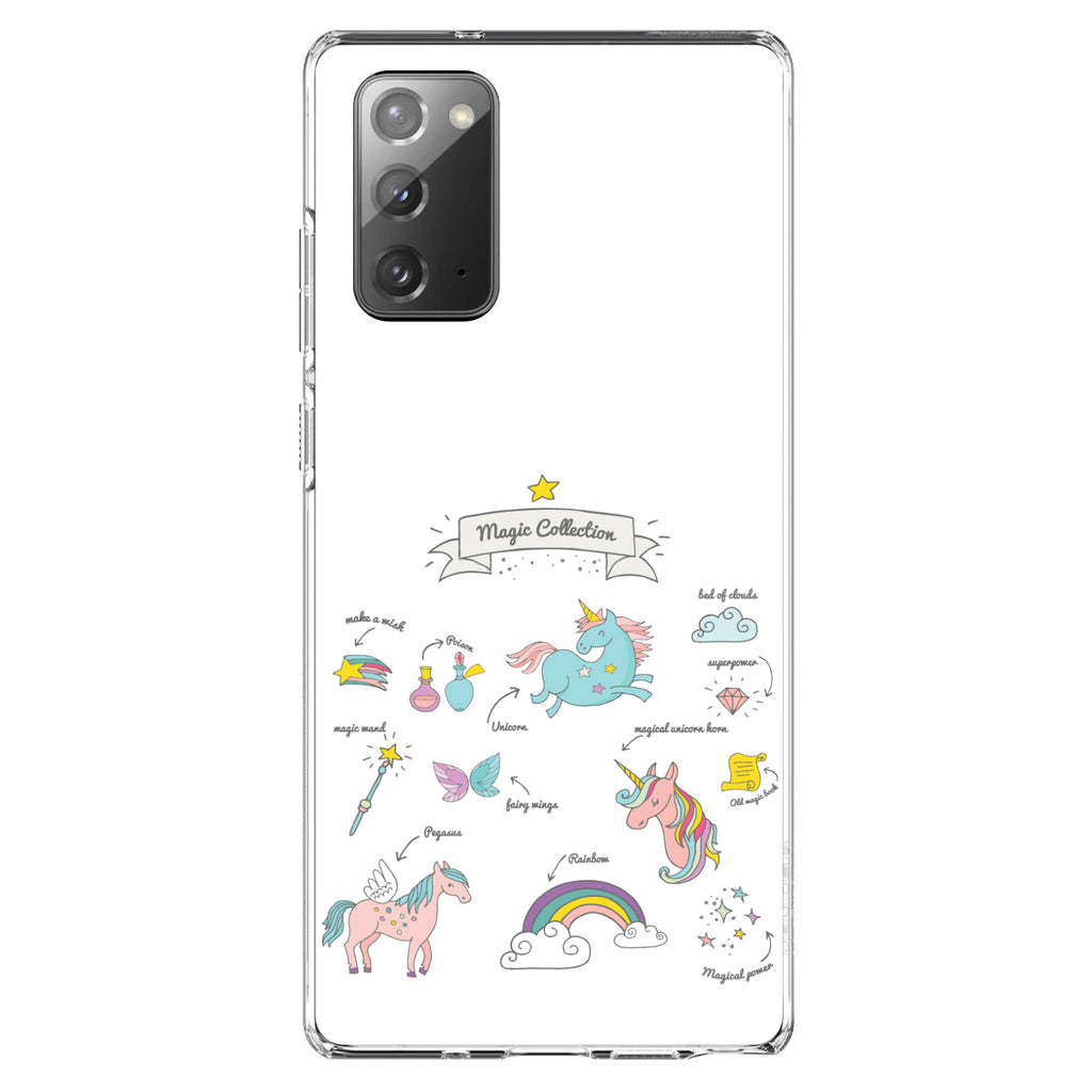 Magic Collection White, Unicorn, Rainbow Clear Shockproof iPhone Case, view 7