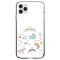 Magic Collection White, Unicorn, Rainbow Clear Shockproof iPhone Case