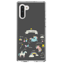 DistinctInk® Clear Shockproof Hybrid Case for Apple iPhone / Samsung Galaxy / Google Pixel - Magic Collection Grey  - Unicorn, Rainbow