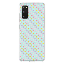 DistinctInk® Clear Shockproof Hybrid Case for Apple iPhone / Samsung Galaxy / Google Pixel - Pastel Diamond Pattern - Pink Purple Teal