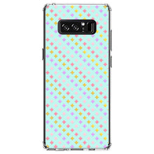 DistinctInk® Clear Shockproof Hybrid Case for Apple iPhone / Samsung Galaxy / Google Pixel - Pastel Diamond Pattern - Pink Purple Teal