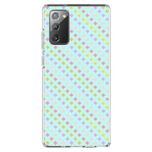 DistinctInk® Clear Shockproof Hybrid Case for Apple iPhone / Samsung Galaxy / Google Pixel - Pastel Diamond Pattern - Pink Purple Teal