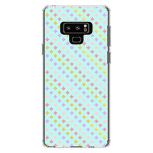 DistinctInk® Clear Shockproof Hybrid Case for Apple iPhone / Samsung Galaxy / Google Pixel - Pastel Diamond Pattern - Pink Purple Teal
