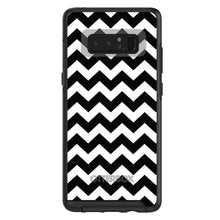 DistinctInk™ OtterBox Symmetry Series Case for Apple iPhone / Samsung Galaxy / Google Pixel - Black & White Chevron Stripes