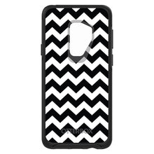 DistinctInk™ OtterBox Symmetry Series Case for Apple iPhone / Samsung Galaxy / Google Pixel - Black & White Chevron Stripes