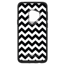 DistinctInk™ OtterBox Symmetry Series Case for Apple iPhone / Samsung Galaxy / Google Pixel - Black & White Chevron Stripes