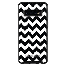 DistinctInk™ OtterBox Symmetry Series Case for Apple iPhone / Samsung Galaxy / Google Pixel - Black & White Chevron Stripes