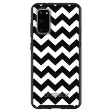DistinctInk™ OtterBox Symmetry Series Case for Apple iPhone / Samsung Galaxy / Google Pixel - Black & White Chevron Stripes