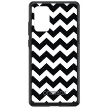 DistinctInk™ OtterBox Symmetry Series Case for Apple iPhone / Samsung Galaxy / Google Pixel - Black & White Chevron Stripes