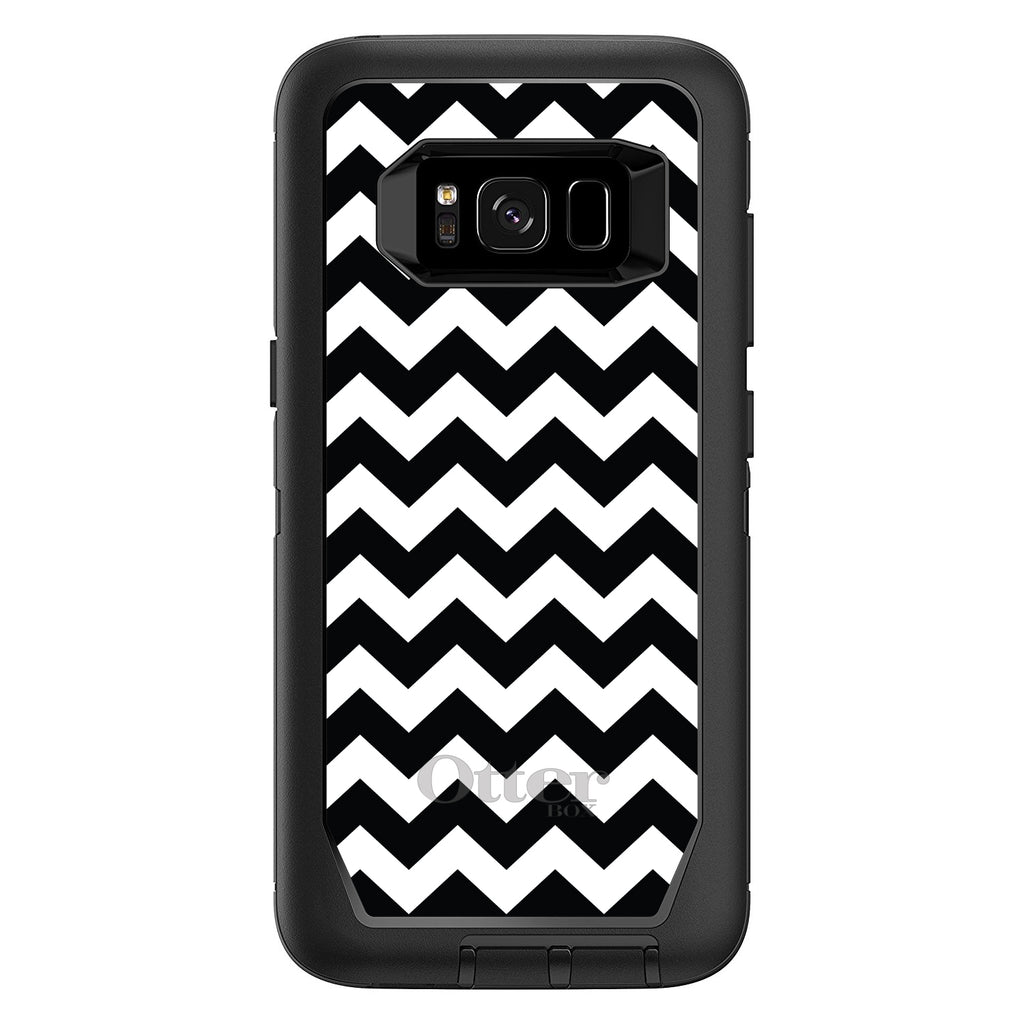 Black & White Chevron Stripes OtterBox Defender Case for iPhone & Galaxy, view 12