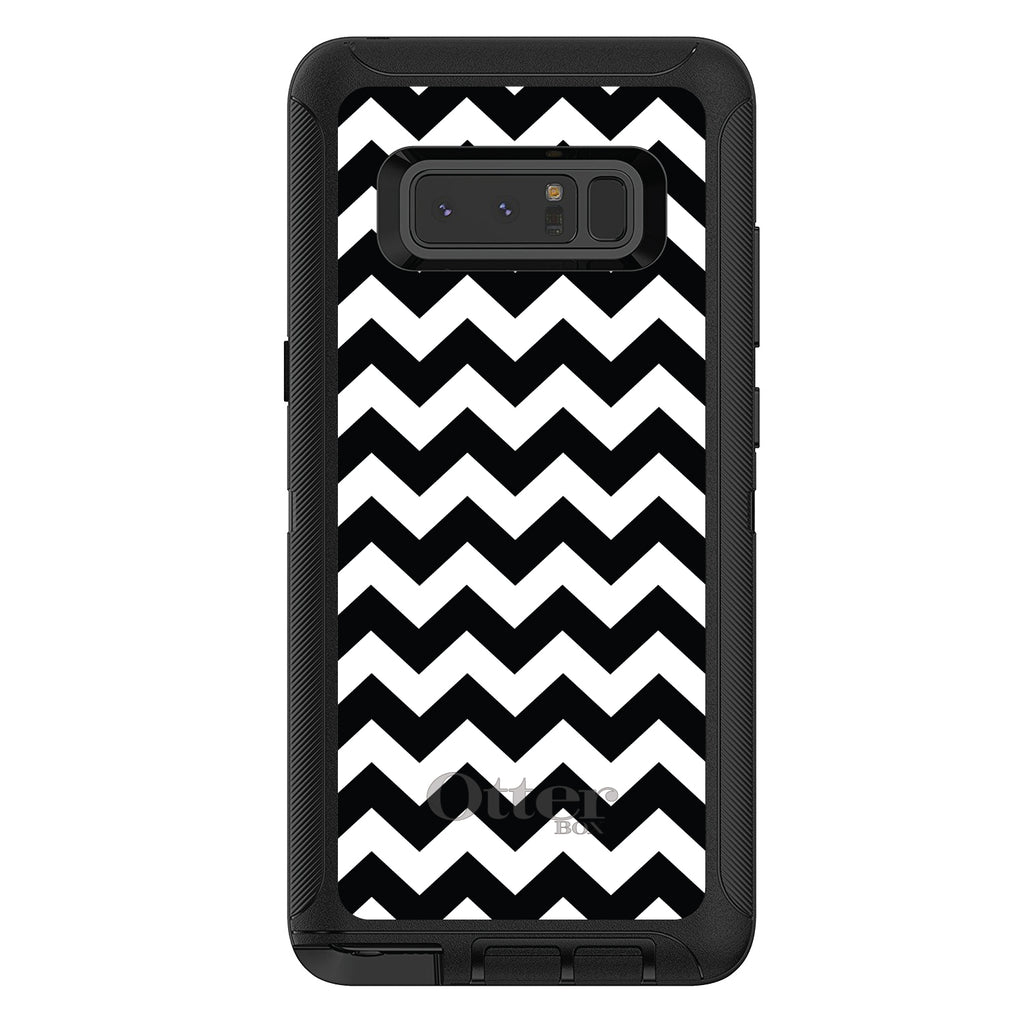 Black & White Chevron Stripes OtterBox Defender Case for iPhone & Galaxy, view 17