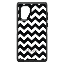 DistinctInk™ OtterBox Defender Series Case for Apple iPhone / Samsung Galaxy / Google Pixel - Black & White Chevron Stripes