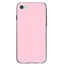 DistinctInk® Clear Shockproof Hybrid Case for Apple iPhone / Samsung Galaxy / Google Pixel - Pink Dot Line Pattern