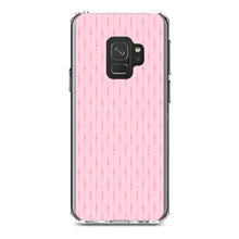 DistinctInk® Clear Shockproof Hybrid Case for Apple iPhone / Samsung Galaxy / Google Pixel - Pink Dot Line Pattern