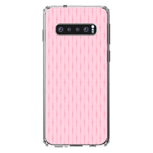 DistinctInk® Clear Shockproof Hybrid Case for Apple iPhone / Samsung Galaxy / Google Pixel - Pink Dot Line Pattern