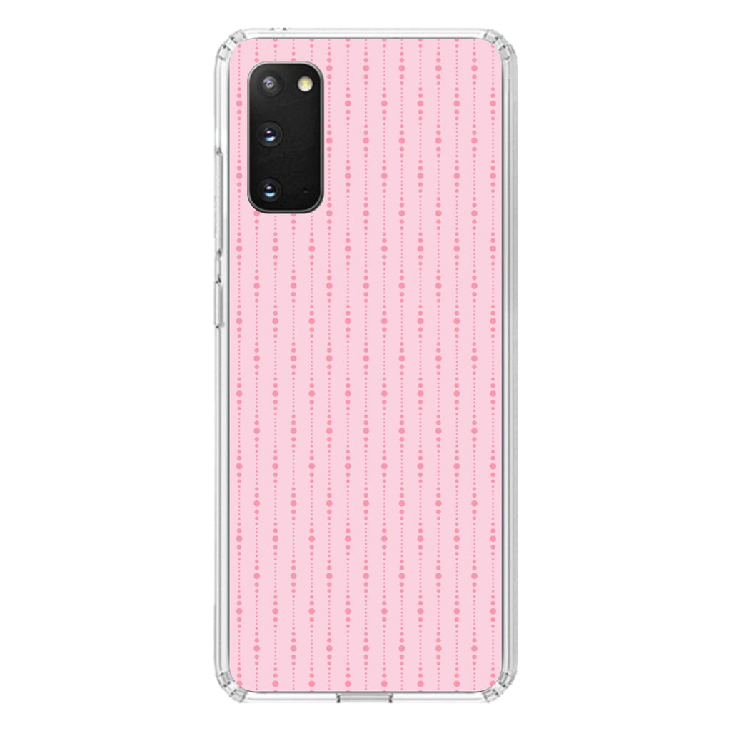 Pink Dot Line Pattern Clear Shockproof iPhone Case, view 15