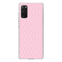 DistinctInk® Clear Shockproof Hybrid Case for Apple iPhone / Samsung Galaxy / Google Pixel - Pink Dot Line Pattern