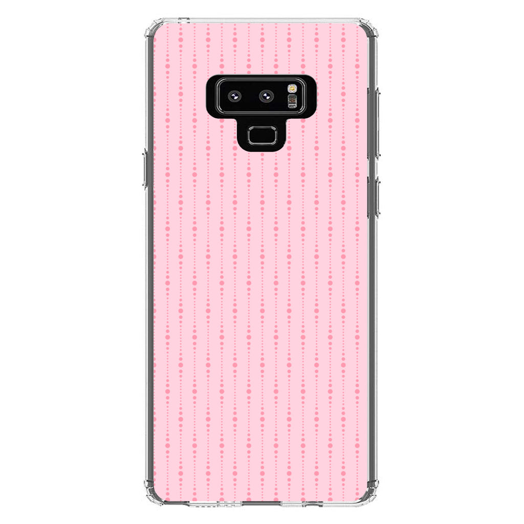 Pink Dot Line Pattern Clear Shockproof iPhone Case, view 11