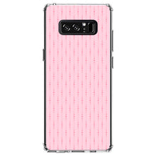 DistinctInk® Clear Shockproof Hybrid Case for Apple iPhone / Samsung Galaxy / Google Pixel - Pink Dot Line Pattern