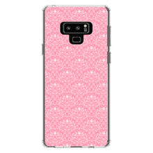 DistinctInk® Clear Shockproof Hybrid Case for Apple iPhone / Samsung Galaxy / Google Pixel - Pink & White Rose Pattern