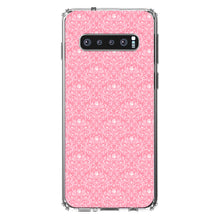 DistinctInk® Clear Shockproof Hybrid Case for Apple iPhone / Samsung Galaxy / Google Pixel - Pink & White Rose Pattern