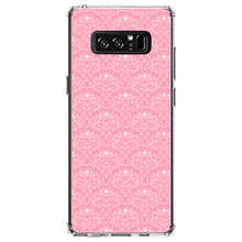 DistinctInk® Clear Shockproof Hybrid Case for Apple iPhone / Samsung Galaxy / Google Pixel - Pink & White Rose Pattern