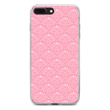 DistinctInk® Clear Shockproof Hybrid Case for Apple iPhone / Samsung Galaxy / Google Pixel - Pink & White Rose Pattern