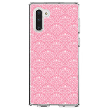 DistinctInk® Clear Shockproof Hybrid Case for Apple iPhone / Samsung Galaxy / Google Pixel - Pink & White Rose Pattern