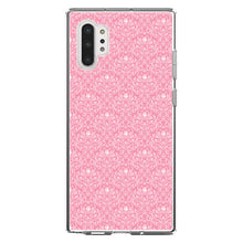 DistinctInk® Clear Shockproof Hybrid Case for Apple iPhone / Samsung Galaxy / Google Pixel - Pink & White Rose Pattern