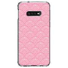 DistinctInk® Clear Shockproof Hybrid Case for Apple iPhone / Samsung Galaxy / Google Pixel - Pink & White Rose Pattern