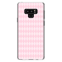 DistinctInk® Clear Shockproof Hybrid Case for Apple iPhone / Samsung Galaxy / Google Pixel - Pink Diamond Pattern