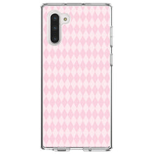 DistinctInk® Clear Shockproof Hybrid Case for Apple iPhone / Samsung Galaxy / Google Pixel - Pink Diamond Pattern