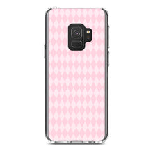 DistinctInk® Clear Shockproof Hybrid Case for Apple iPhone / Samsung Galaxy / Google Pixel - Pink Diamond Pattern