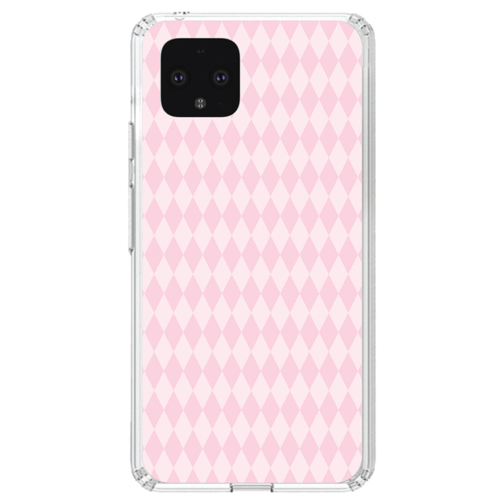 Pink Diamond Pattern Clear Shockproof iPhone Case, view 23