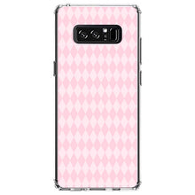 DistinctInk® Clear Shockproof Hybrid Case for Apple iPhone / Samsung Galaxy / Google Pixel - Pink Diamond Pattern