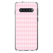 DistinctInk® Clear Shockproof Hybrid Case for Apple iPhone / Samsung Galaxy / Google Pixel - Pink Diamond Pattern