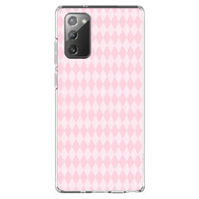 DistinctInk® Clear Shockproof Hybrid Case for Apple iPhone / Samsung Galaxy / Google Pixel - Pink Diamond Pattern