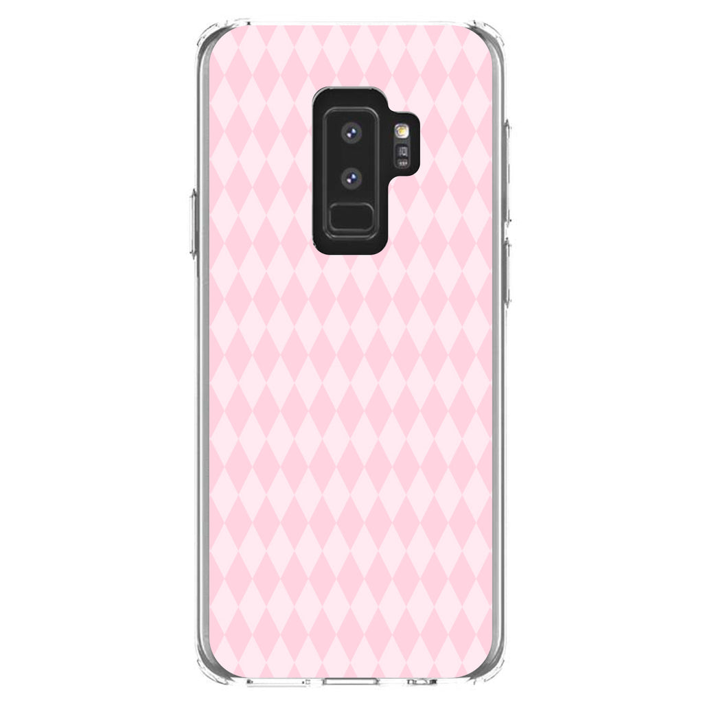 Pink Diamond Pattern Clear Shockproof iPhone Case, view 20