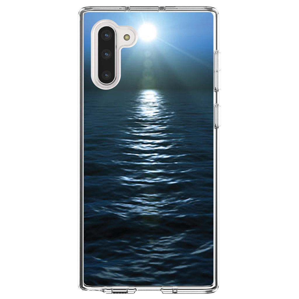 Blue Water Ocean Horizon Clear Shockproof iPhone Case, view 9