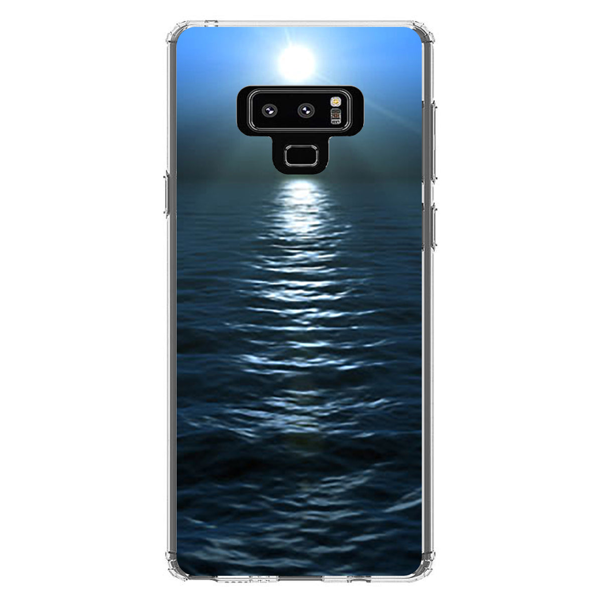 Blue Water Ocean Horizon Clear Shockproof iPhone Case, view 11