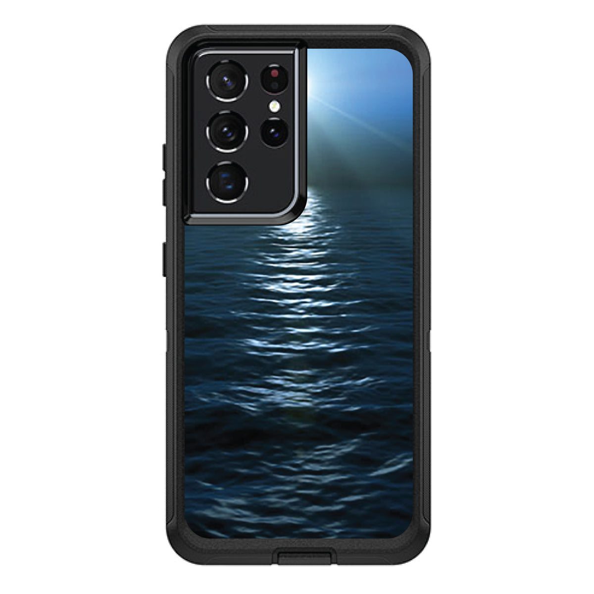 Blue Water Ocean Horizon OtterBox Defender Case for iPhone & Galaxy, view 7
