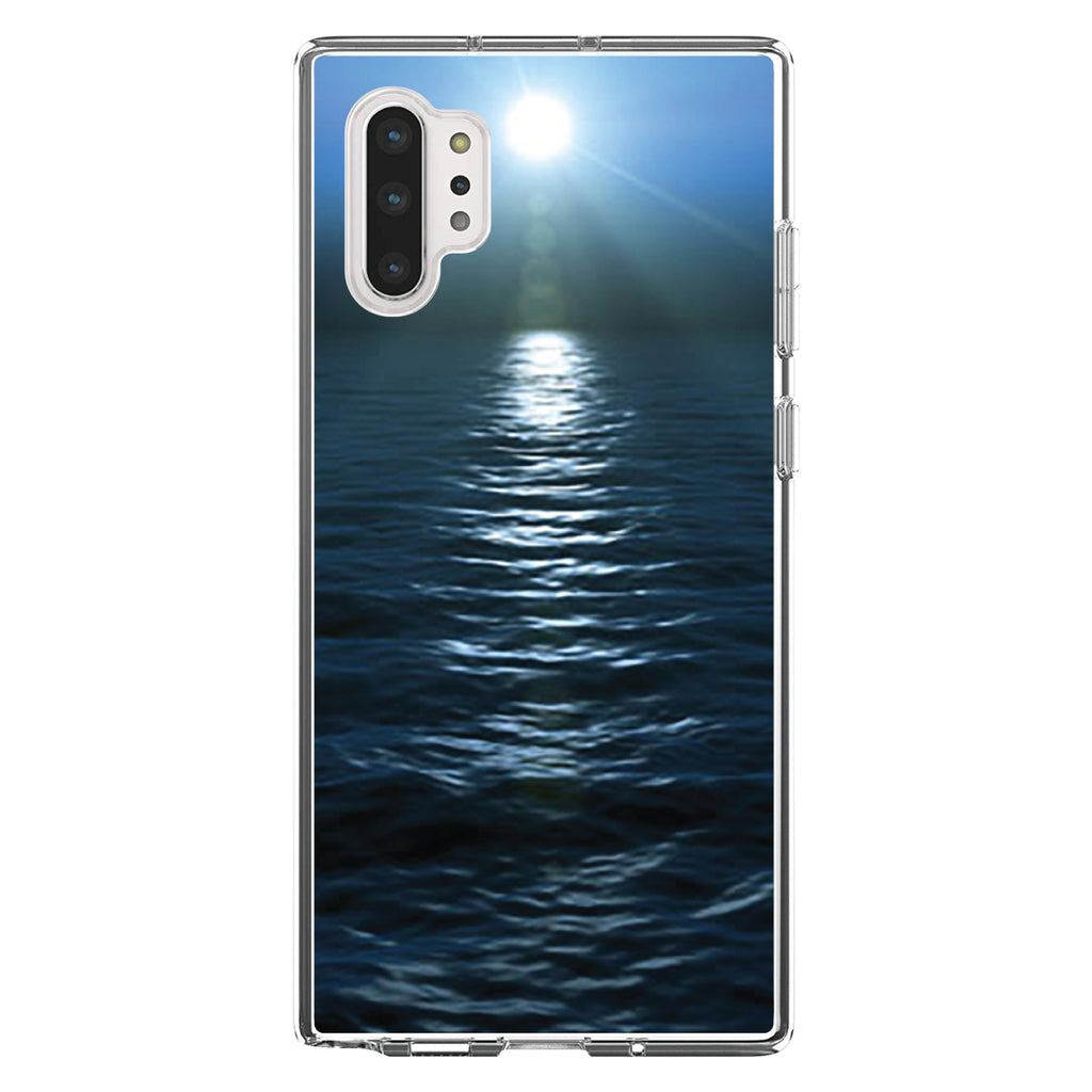 Blue Water Ocean Horizon Clear Shockproof iPhone Case, view 10