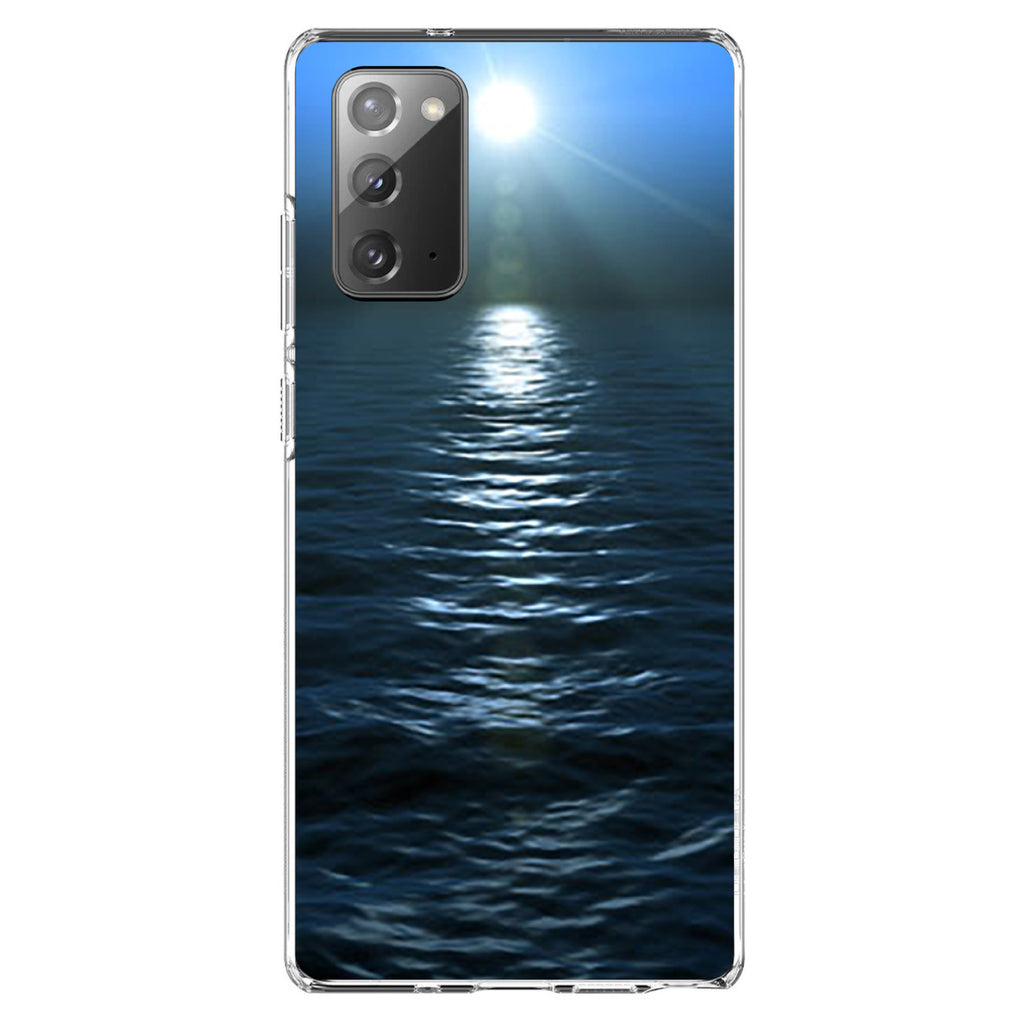 Blue Water Ocean Horizon Clear Shockproof iPhone Case, view 8