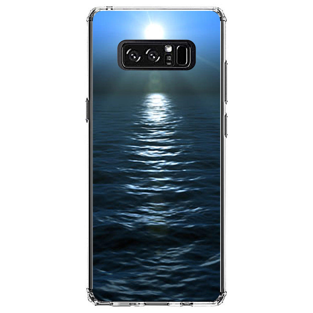 Blue Water Ocean Horizon Clear Shockproof iPhone Case, view 12