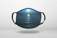 Blue Water Ocean Horizon - 3-Ply Reusable Soft Face Mask Covering, Unisex, Cotton Inner Layer