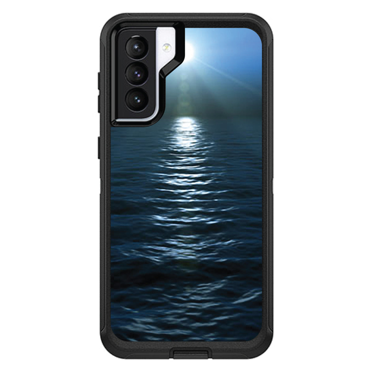 Blue Water Ocean Horizon OtterBox Defender Case for iPhone & Galaxy, view 5