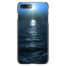 DistinctInk® Hard Plastic Snap-On Case for Apple iPhone or Samsung Galaxy - Blue Water Ocean Horizon